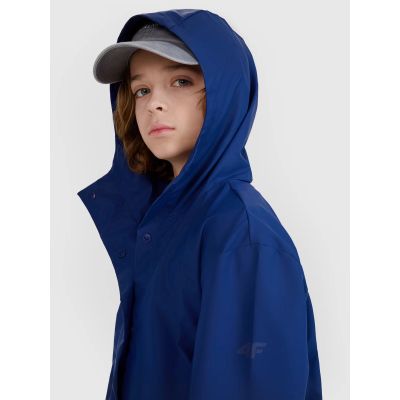 3. Kurtka przejściowa przeciwdeszczowa z gumową powłoką dziecięca 4F 4FJWSS25TJACU213-31S