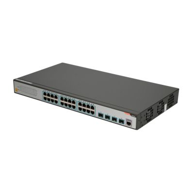 6. FiberHome S4820-28T-X-AC łącza sieciowe Zarządzany L2/L3 Gigabit Ethernet (10/100/1000) 1U Czarny, Szary