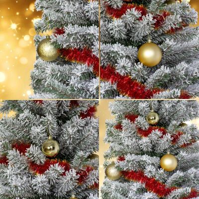 26. BOMBKA DEKORACYJNA PLASTIKOWA BEZPIECZNA 46SZT ZŁOTA MICA