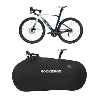 5. Pokrowiec elastyczny Rockbros D002 torba transportowa na rowery szosowe i górskie 26" - czarny