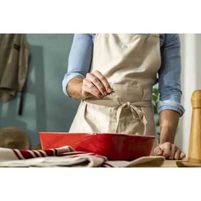 9. Prostokątny półmisek ceramiczny Staub - 4.5 litrów, Czerwony