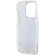 7. Etui Guess IML 4G Gold Stripe na iPhone 15 Pro - brązowe