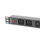 2. LANBERG LISTWA ZASILAJĄCA RACK 19" PDU PDU-02I1908I-0200-C20-BK (1U, 16A, 2X C19, 8X IEC C13, 2M, WTYK C20)