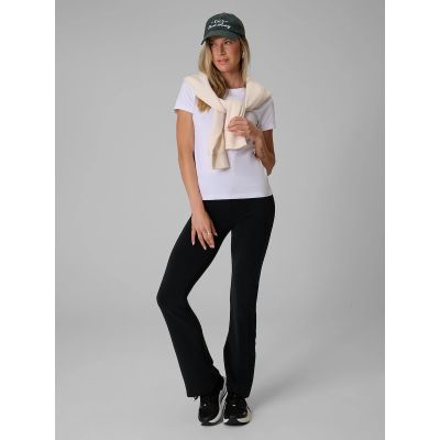 4. T-shirt slim gładki damski 4F 4FRMM00TTSHF3619-10S