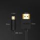 12. Ugreen kabel przewód HDMI - micro HDMI 19 pin 2.0v 4K 60Hz 30AWG 1,5m czarny (30102)