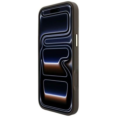 5. Etui Guess 4G with Stripe Round and Classic Logos MagSafe na iPhone 17 Pro Max / 18 Pro Max - brązowe