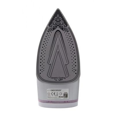 8. Żelazko parowe Esperanza TULLE EHI004 (2400W; kolor biały)