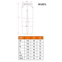 Spodnie robocze PREMIUM, 100% bawełna, ripstop, rozmiar L