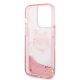 7. Etui Karl Lagerfeld Glitter Choupette Head na iPhone 14 Pro - różowe
