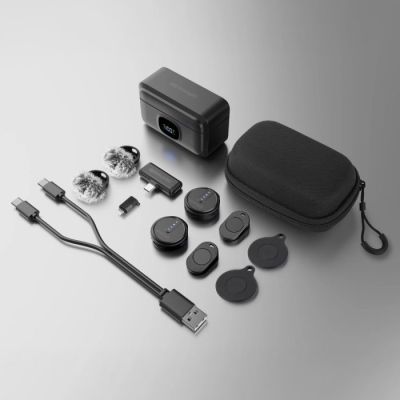 10. Streamplify MIC GO Czarny Mikrofon przypinany