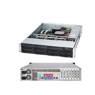 9. OBUDOWA SERWEROWA SUPERMICRO CSE-825TQC-R802LPB (Black 2U SC825TQC SAS3 LP Chassis w/ Red. 800W PWS)
