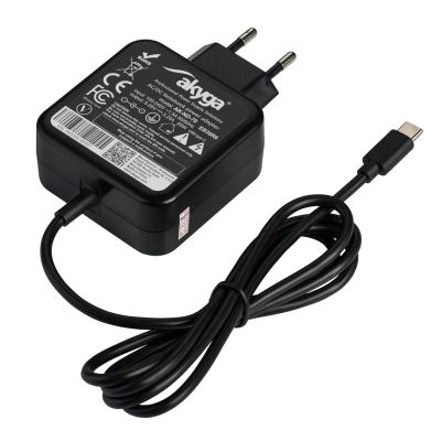 2. AKYGA ZASILACZ SIECIOWY USB C 65W 5-20V AK-ND-70