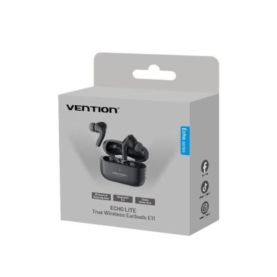 2. Słuchawki bezprzewodowe ECHO LITE E11 Bluetooth 5.4 HiFi TWS czarny