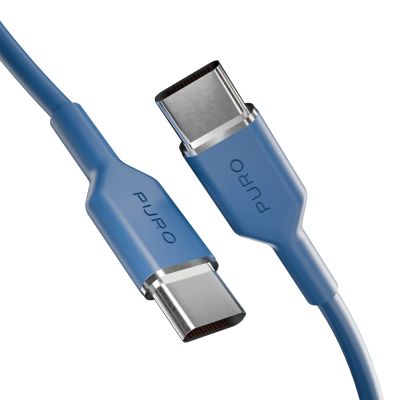 4. Kabel Puro ICON USB-C - USB-C 1,5m - niebieski