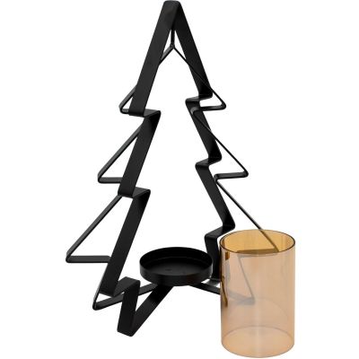 9. ŚWIECZNIK METALOWY 31,5CM CHOINKA MICA