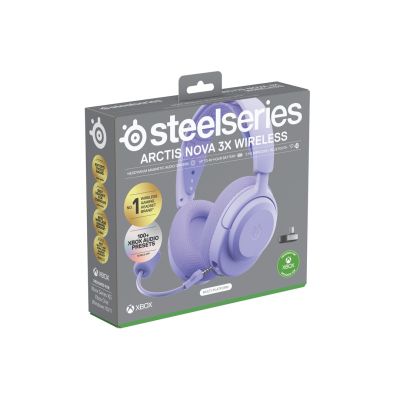 40. Słuchawki Steelseries Arctis Nova 3X Wireless for Xbox, Levander