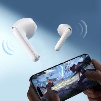 11. Słuchawki bezprzewodowe Joyroom JR-FB1 Funpods Bluetooth 6.0 douszne TWS - białe