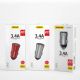 3. Dudao 3,4A inteligentna ładowarka samochodowa 2x USB srebrny (R6S silver)