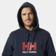 3. Helly Hansen męska bluza z kapturem HH LOGO HOODIE 54582 597