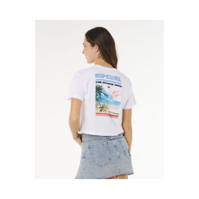 2. Koszulka damska RIP CURL Hayley O Crop Tee biała