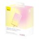 11. Powerbank Baseus Popsicle 5200mAh 20W z wbudowanym kablem Lightning (+ biały kabel Baseus Simple USB-C - USB-C 60W/20V/3A/30cm) - zółto-różowy