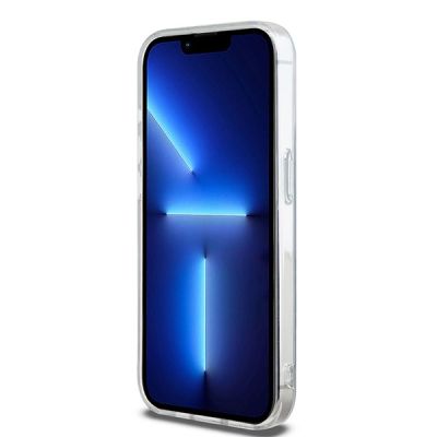 5. Etui DKNY IML Mono & Stripe MagSafe na iPhone 15 Pro - czarne
