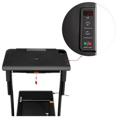 17. Bieżnia elektryczna z biurkiem HMS LOOP12 MULTI 1-12 km/h, czarna
