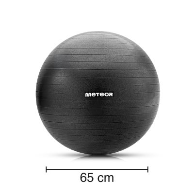 5. Piłka fitness Meteor 65 cm czarna