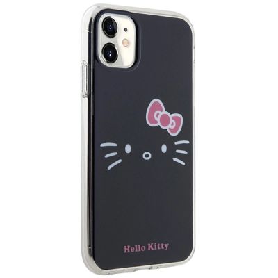 4. Etui Hello Kitty IML Kitty Face na iPhone 11 / Xr - czarne