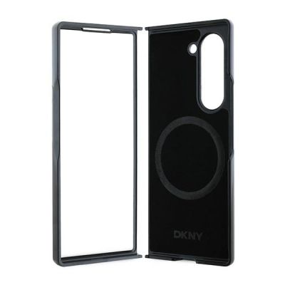 6. Etui DKNY Repeat Pattern Bottom Stripe na Samsung Galaxy Z Fold 6 - brązowe