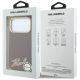 8. Etui Karl Lagerfeld Grained with Resin Signature Logo MagSafe na iPhone 18 Pro / 17 Pro - burgundowe