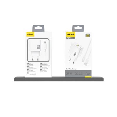 4. Ładowarka Dudao A27S 25W GaN USB-A - biała