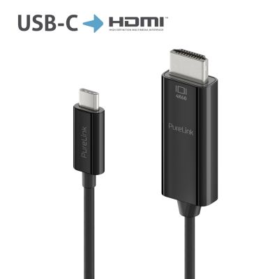2. PureLink IS2201-010 adapter kablowy 1 m USB Type-C HDMI Czarny