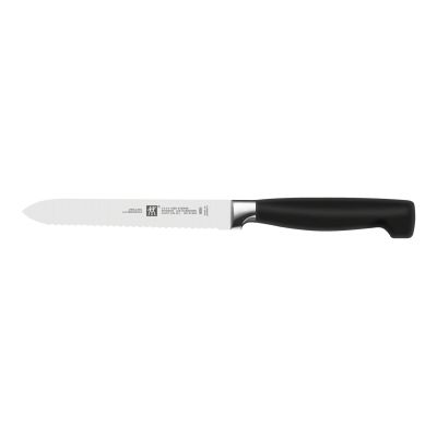 21. Zestaw noży  ZWILLING Four Star 35145-000-0 (Blok samoostrzący, Nożyczki, Nóż x 5)
