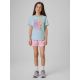4. T-shirt regular z nadrukiem dziewczęcy 4F 4FJRSS26TTSHF4418-33S
