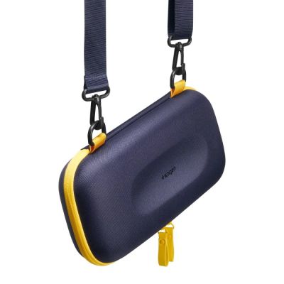 3. Etui Spigen Nano Pop Pro Pouch na Nintendo Switch 2 - granatowo-żółte