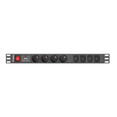 2. Listwa zasilająca Lanberg PDU-04E04I-0200-IEC-BK (8 x UTE; 2m; kolor czarny)