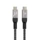 GEMBIRD KABEL DO ŁADOWANIA I TRANSMISJI DANYCH PREMIUM USB 4 TYPE-C 40 GB/S, 240 W, 0.3 M