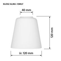 Lampa wisząca Activejet AJE-ALMA 3P E27 3x40W