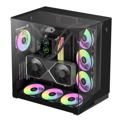 4. GameMax NEX C56 VC BK zabezpieczenia & uchwyty komputerów Midi Tower Czarny