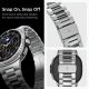 11. Pasek Spigen Modern Fit Band na Samsung Galaxy Watch 40 / 44 / 46 mm - srebrny