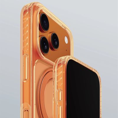 7. Etui AMAZINGTHING Titan Pro Spin na iPhone 17 Pro kompatybilne z MagSafe - pomarańczowe