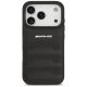 3. Etui AMG Leather Debossed Lines Logo do iPhone 17 Pro - czarne