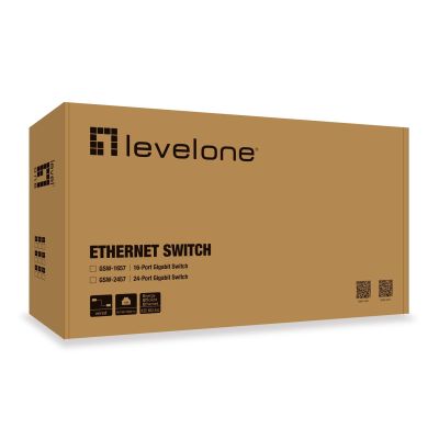 3. LevelOne GSW-2457 łącza sieciowe Nie zarządzany Gigabit Ethernet (10/100/1000) Czarny