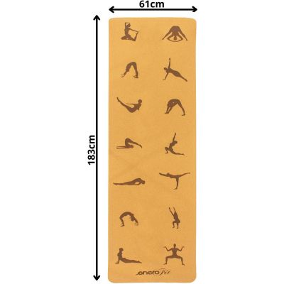 6. KORKOWA MATA DO ĆWICZEŃ JOGI 183x61x0.4CM ENERO FIT