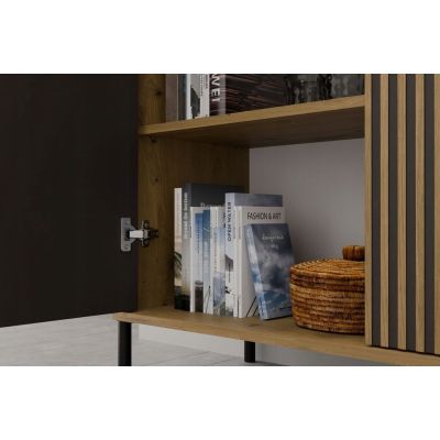 7. KOMODA KAMARO 2D SLIM ARTISAN/CZERŃ