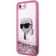2. Etui Karl Lagerfeld Glitter Karl's Head na iPhone 7 / 8 / SE 2020 / SE 2022 - różowe