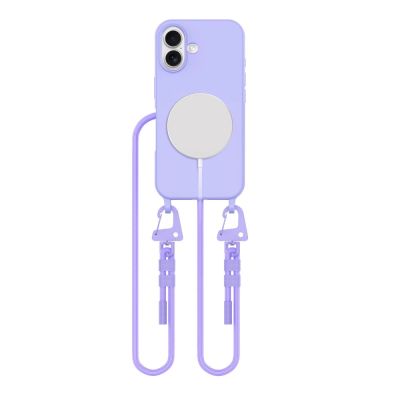 Etui Tech-Protect MagNecklace MagSafe ze smyczą na iPhone 16  - fioletowe