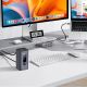 11. Stacja dokująca Baseus Spacemate hub USB-C 11w1 3xHDMI 4K 60Hz + 2xUSB-A (10Gb/s) + 1xUSB-C (10Gb/s) + RJ45 + 2xUSB-A (480Mb/s) + 1xUSB-C (PD) + 1xMinijack 3,5mm - szara