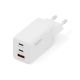 2. Digitus Ładowarka sieciowa GaN II 67W | 2x USB-C, 1x USB-A | PD 3.0, QC 3.0 | Biała
